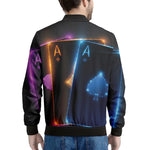 Ace Cards Print Men's Bomber Jacket