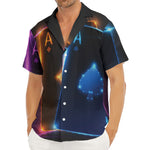 Ace Cards Print Men's Deep V-Neck Shirt