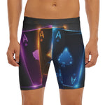 Ace Cards Print Men's Long Boxer Briefs