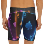 Ace Cards Print Men's Long Boxer Briefs