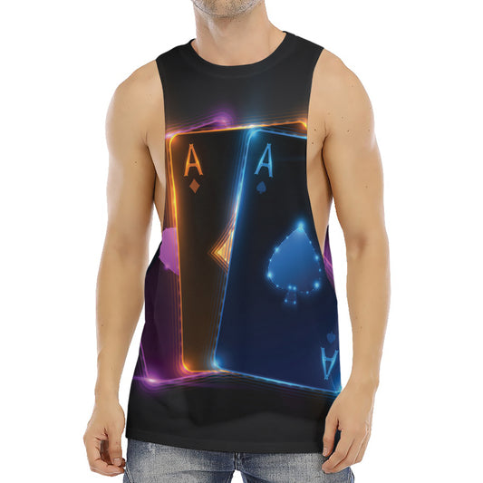 Ace Cards Print Men's Muscle Tank Top