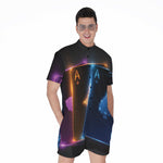 Ace Cards Print Men's Rompers
