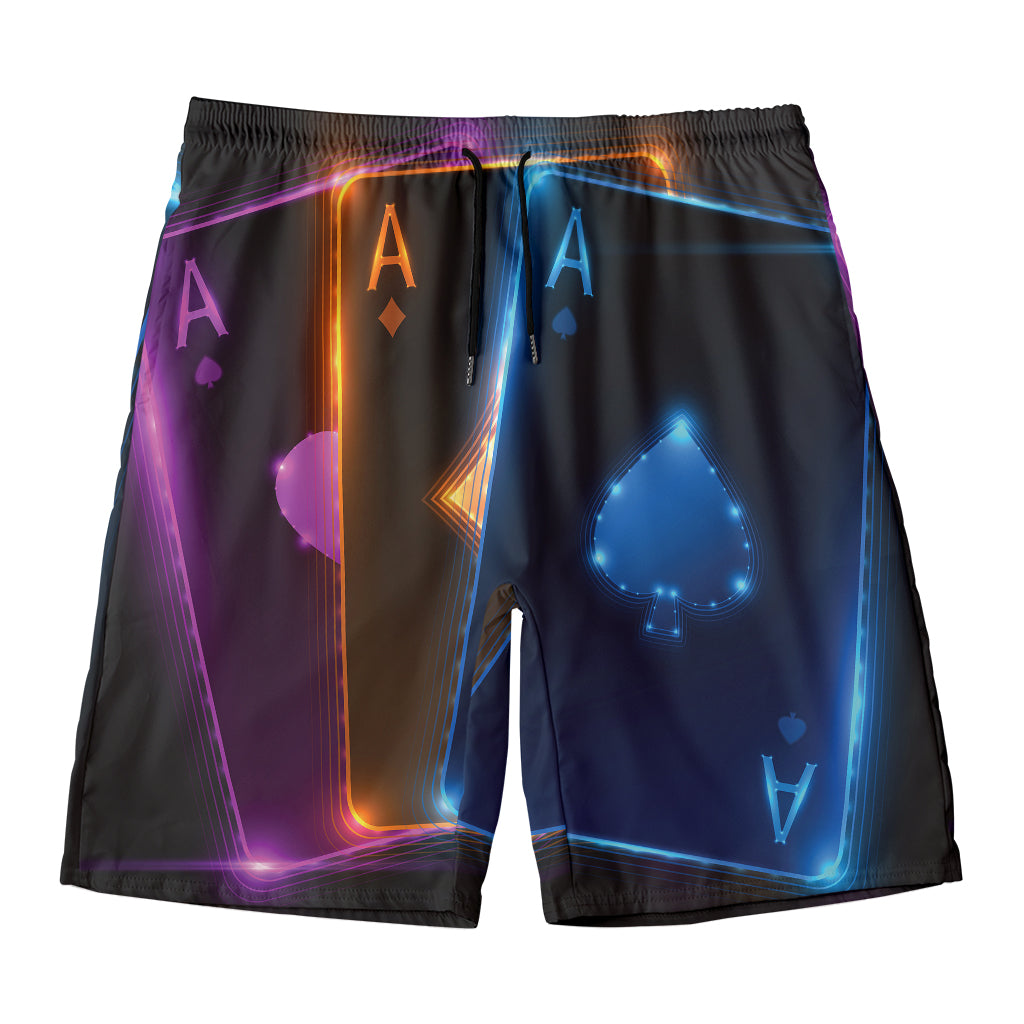 Ace Cards Print Men's Swim Trunks