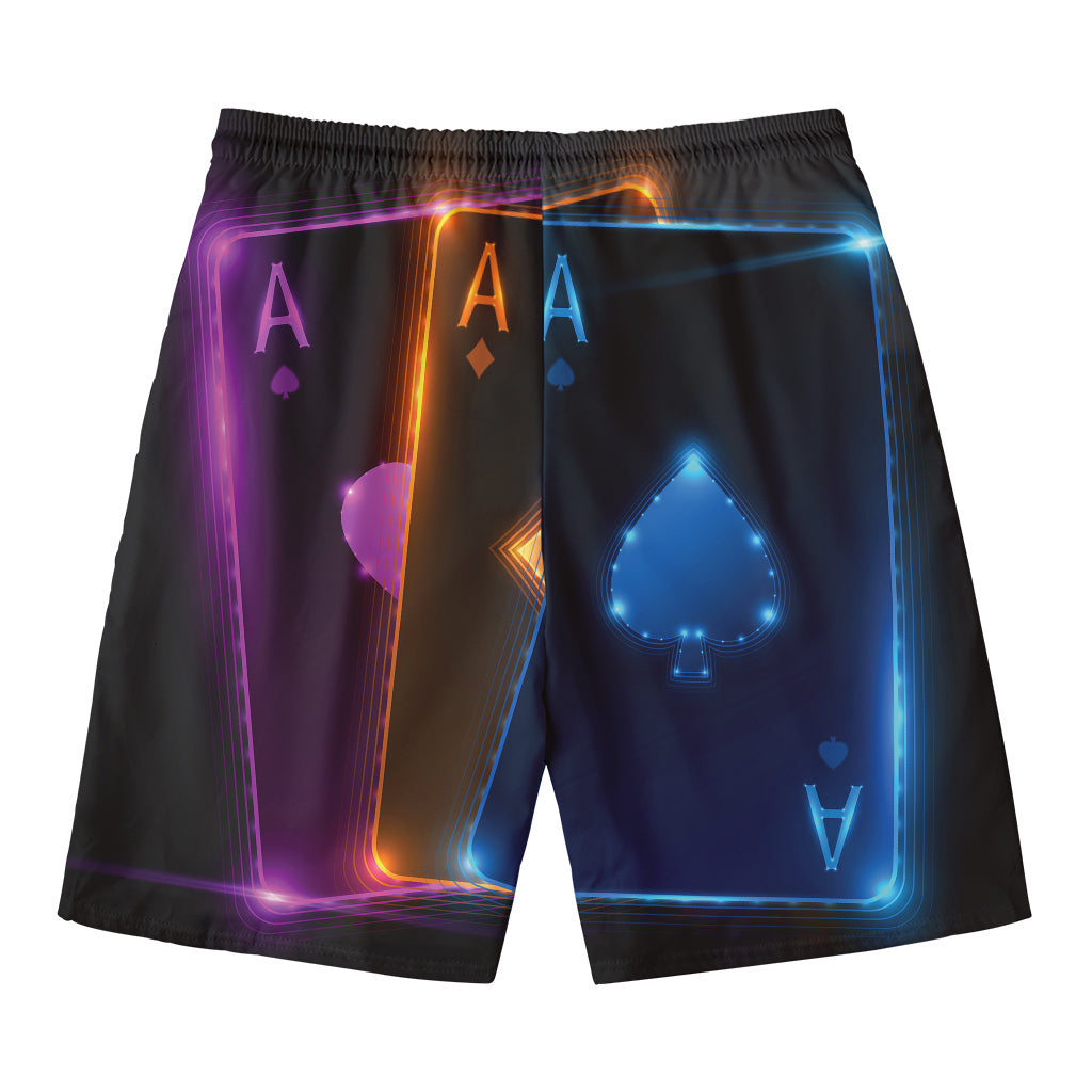 Ace Cards Print Men's Swim Trunks