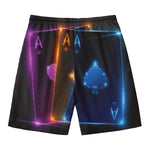 Ace Cards Print Men's Swim Trunks