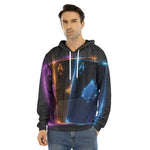 Ace Cards Print Men's Velvet Pullover Hoodie