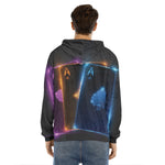 Ace Cards Print Men's Velvet Pullover Hoodie