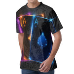 Ace Cards Print Men's Velvet T-Shirt