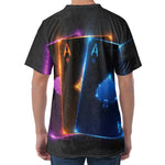 Ace Cards Print Men's Velvet T-Shirt