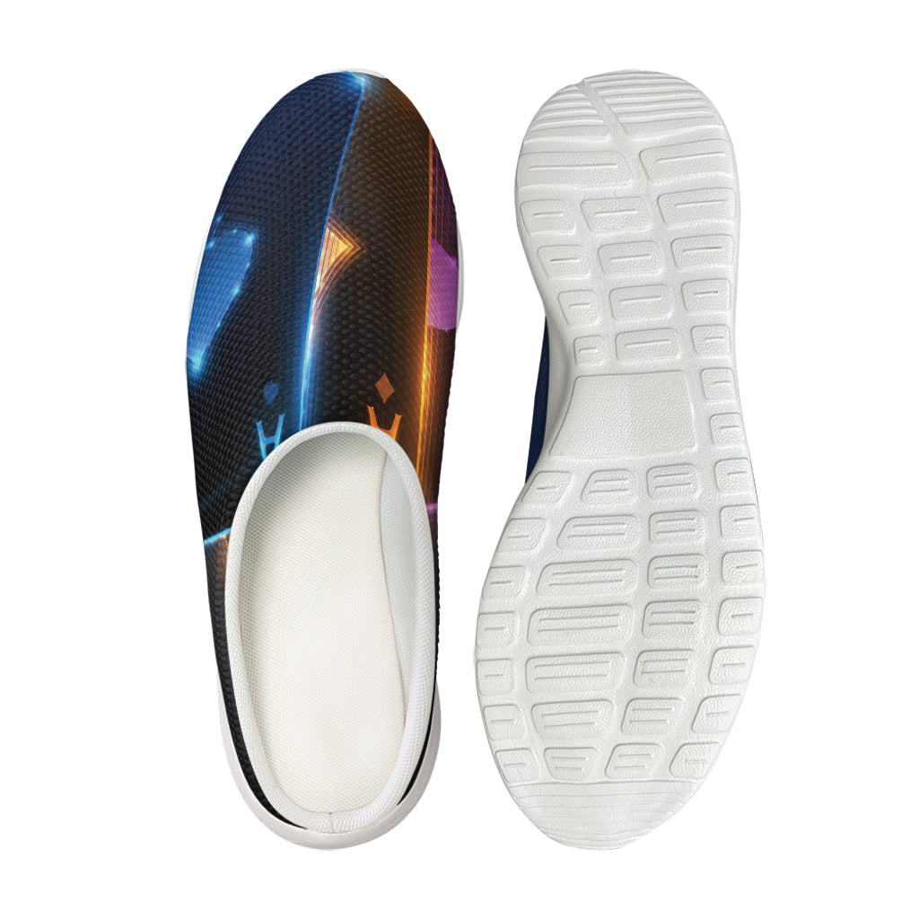 Ace Cards Print Mesh Casual Shoes
