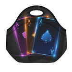 Ace Cards Print Neoprene Lunch Bag