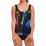 Ace Cards Print One Piece Swimsuit