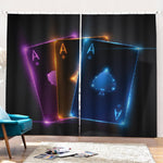 Ace Cards Print Pencil Pleat Curtains