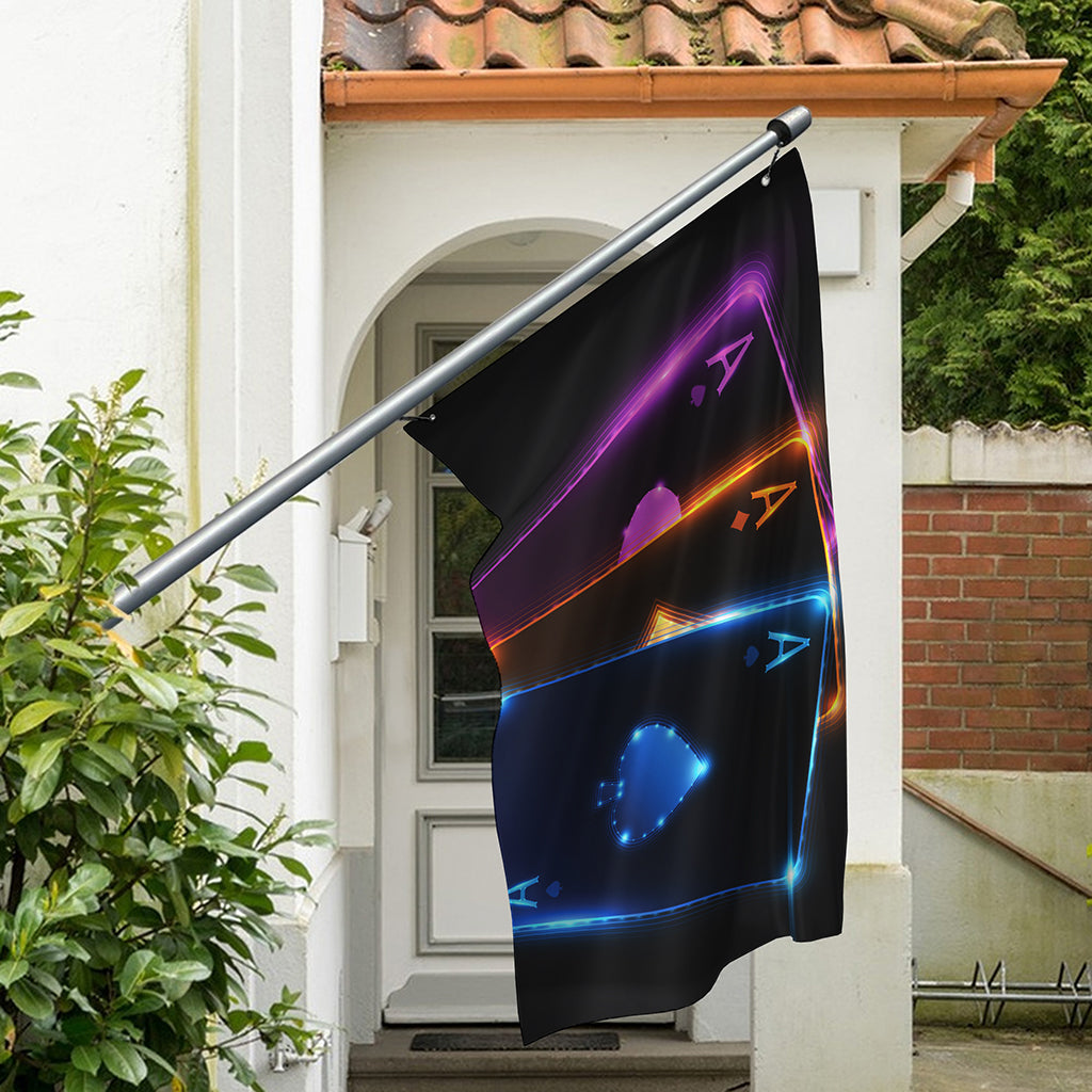 Ace Cards Print Polyester Flag