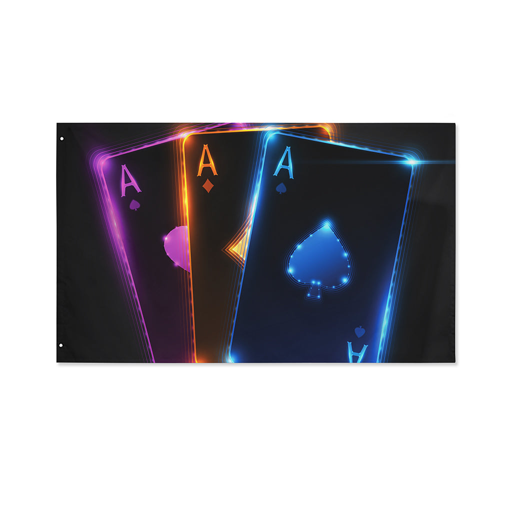 Ace Cards Print Polyester Flag