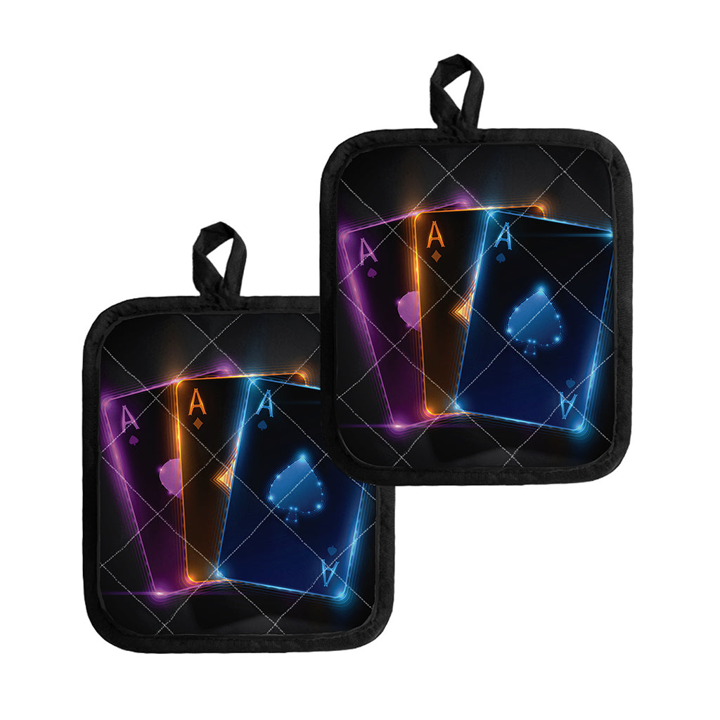 Ace Cards Print Pot Holders