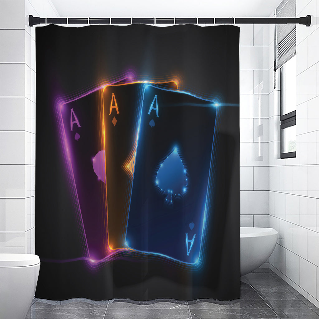 Ace Cards Print Premium Shower Curtain