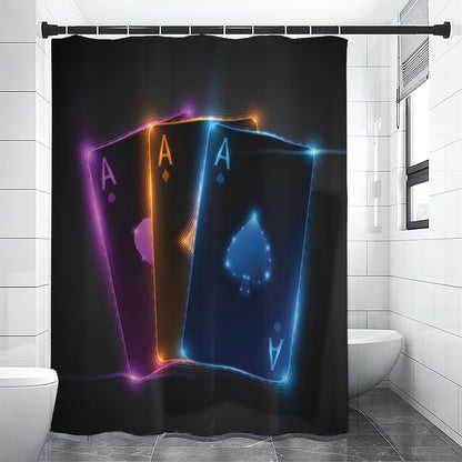 Ace Cards Print Premium Shower Curtain