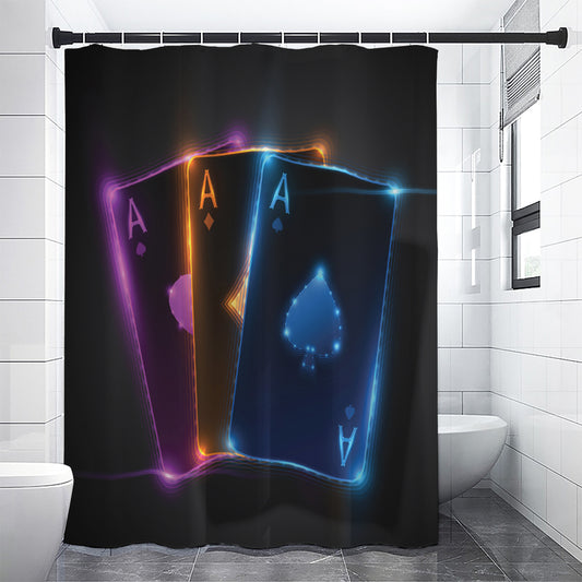 Ace Cards Print Premium Shower Curtain