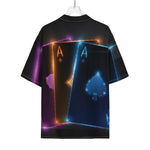 Ace Cards Print Rayon Hawaiian Shirt