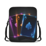 Ace Cards Print Rectangular Crossbody Bag