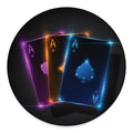 Ace Cards Print Round Floor Mat