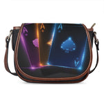 Ace Cards Print Saddle Bag