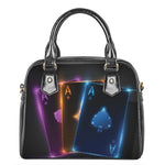 Ace Cards Print Shoulder Handbag