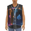 Ace Cards Print Sleeveless Baseball Jersey