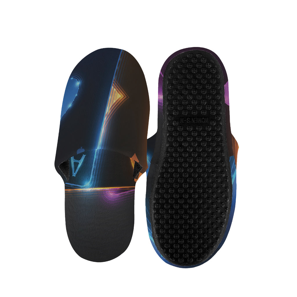Ace Cards Print Slippers