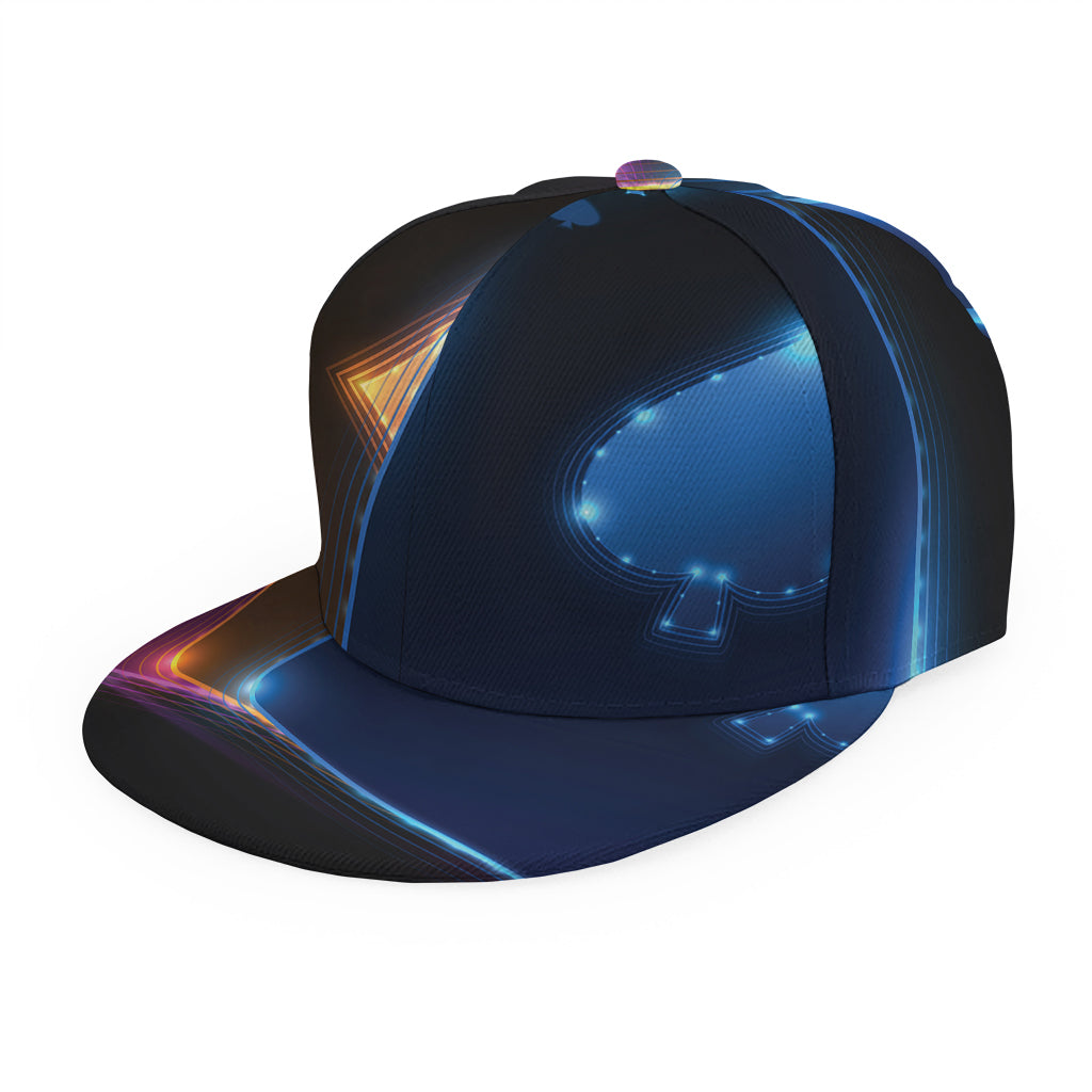 Ace Cards Print Snapback Cap