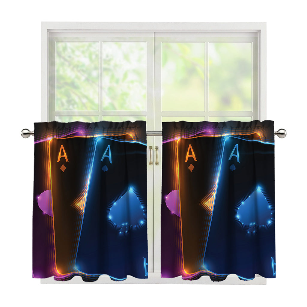 Ace Cards Print Tier Curtains