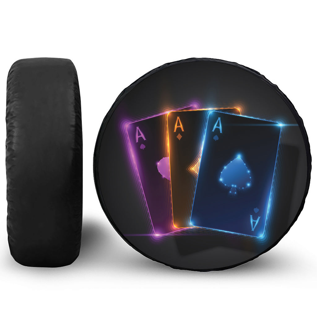 Ace Cards Print Tire Cover