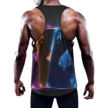 Ace Cards Print Training Tank Top