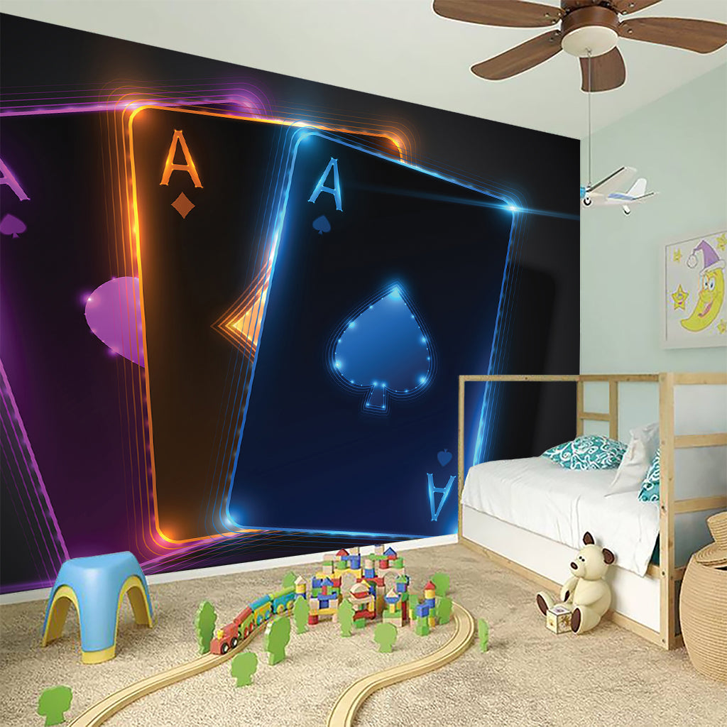 Ace Cards Print Wall Sticker