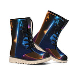 Ace Cards Print Winter Boots