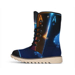 Ace Cards Print Winter Boots