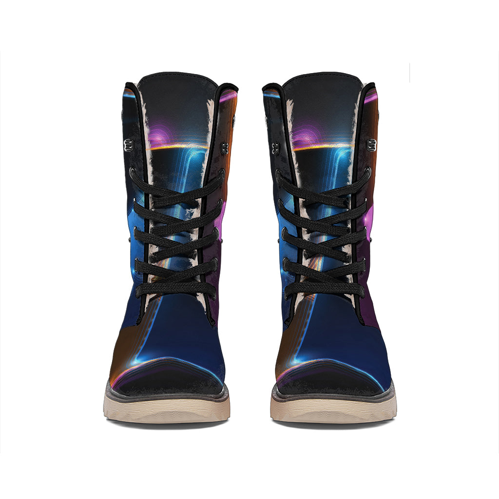 Ace Cards Print Winter Boots