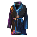 Ace Cards Print Women's Bathrobe