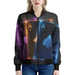 Ace Cards Print Women's Bomber Jacket