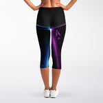 Ace Cards Print Women's Capri Leggings