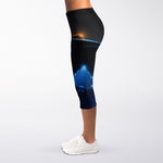 Ace Cards Print Women's Capri Leggings