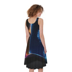 Ace Cards Print Women's Sleeveless Dress