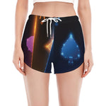 Ace Cards Print Women's Split Running Shorts