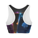 Ace Cards Print Women's Sports Bra