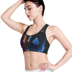 Ace Cards Print Women's Sports Bra