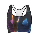 Ace Cards Print Women's Sports Bra