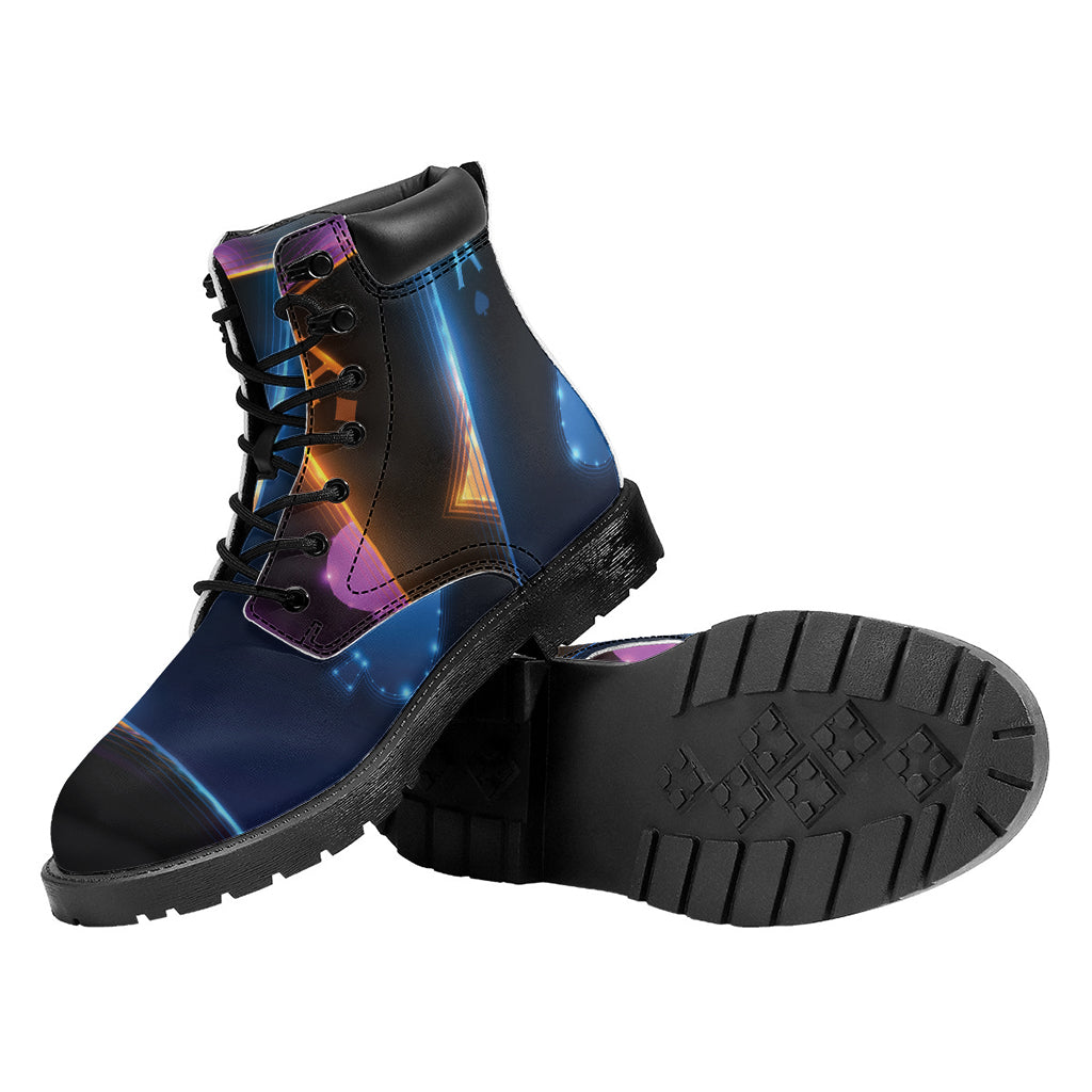 Ace Cards Print Work Boots