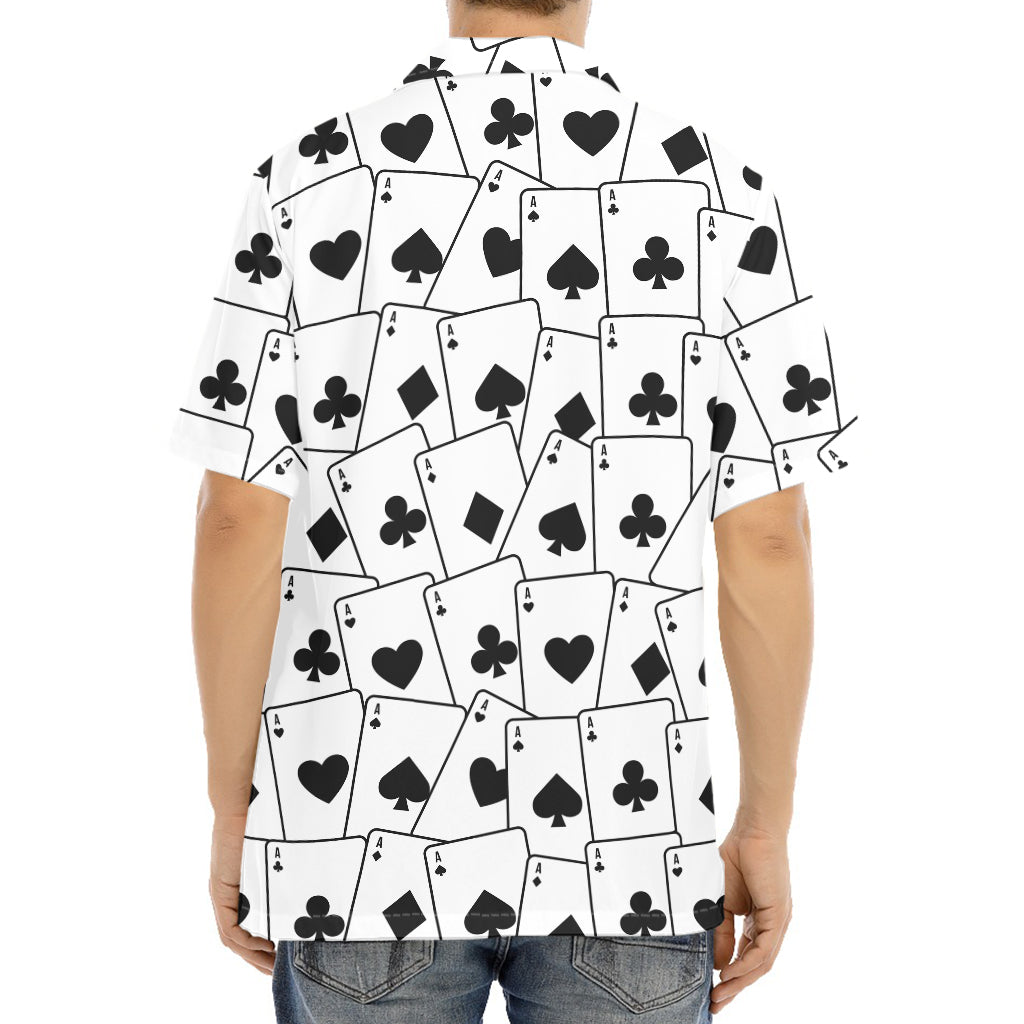 Ace Playing Cards Pattern Print Aloha Shirt