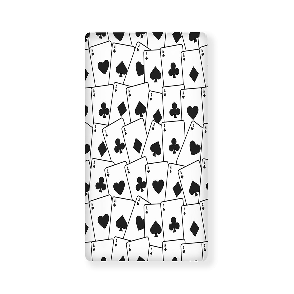 Ace Playing Cards Pattern Print Baby Crib Sheet